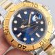 Swiss Copy Rolex Yacht-master 2836 Watch 2-Tone Blue Face (4)_th.jpg